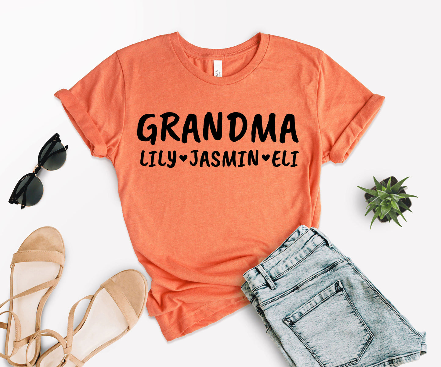 Custom Grandma Shirts, Grandma Shirts, Personalized Grandma Shirts-newamarketing