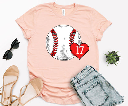Custom Baseball Mom Shirt, Baseball Mom Number Shirt, Baseball Mom Shirt-newamarketing