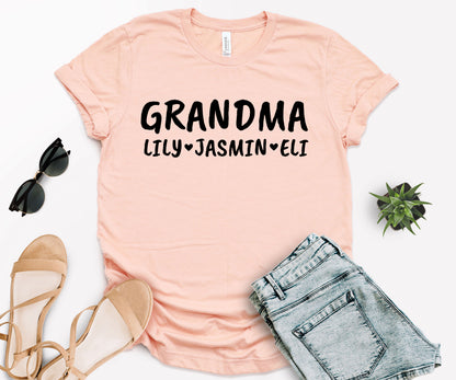 Custom Grandma Shirts, Grandma Shirts, Personalized Grandma Shirts-newamarketing