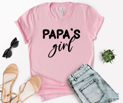 Papa and Papa's Girl Shirts, Custom Matching Papa Shirt, Papa's Girl Shirt-newamarketing