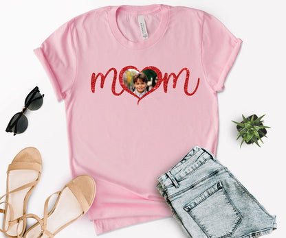 Custom Photo Mom Shirt, Mother Day Photo Shirt, Custom Mama Shirts-newamarketing