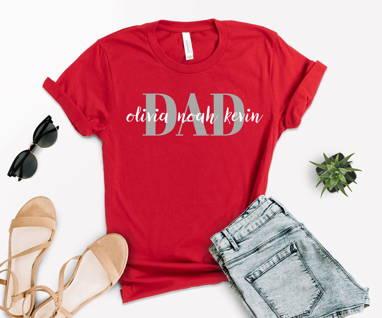 Custom Dad Shirt, Custom Dad Shirt with Kids Names, Father's Day Shirt-newamarketing