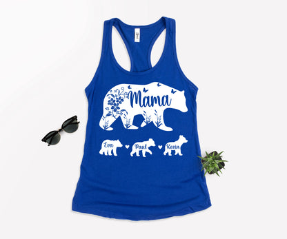 Mama Bear Shirt with Kids Names, Mama Bear Shirt, Custom Mama Bear Shirt-newamarketing