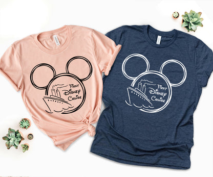 First Disney Cruise Shirt, Disney Family Vacation Shirts, Matching Cruise Shirts-newamarketing