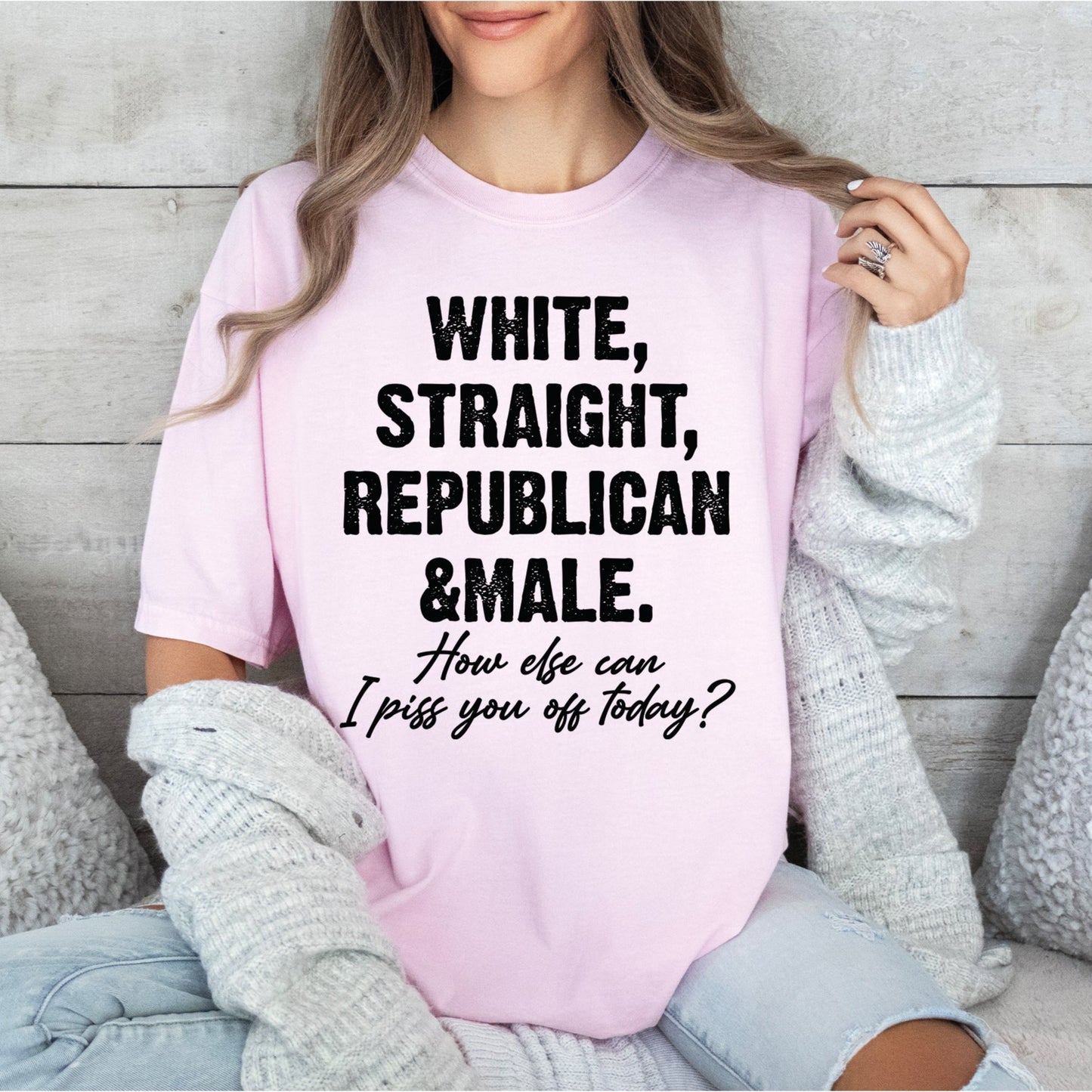 Straight White Male Shirt, Funny Patriotic Shirt, Comfort Colors T-Shirts-newamarketing