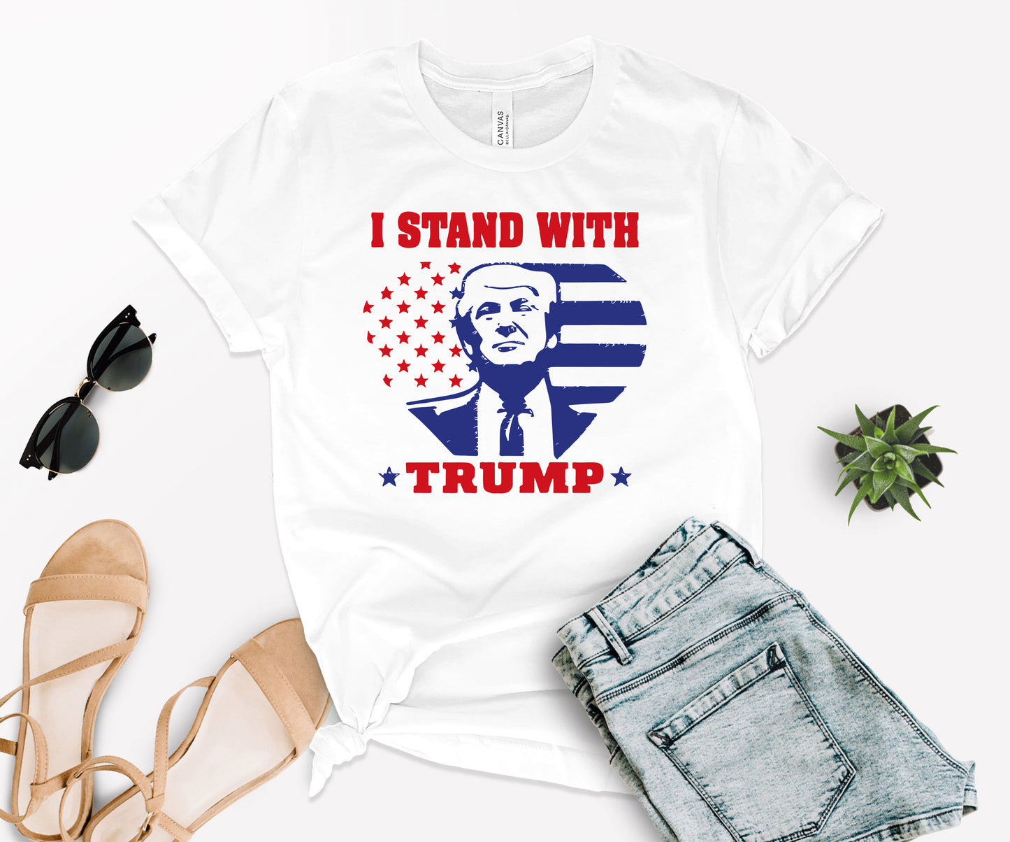 I Stand with Trump Shirt, Political Shirt, Trump Shirt-newamarketing
