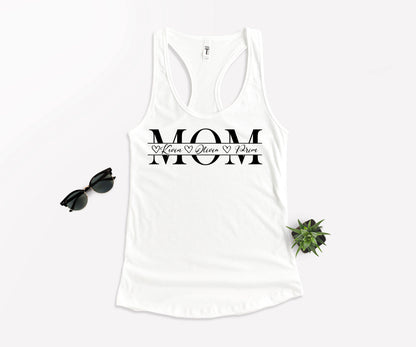 Mama Shirt with Kids Names, Personalized Mom Shirt, Names Mom Shirt-newamarketing