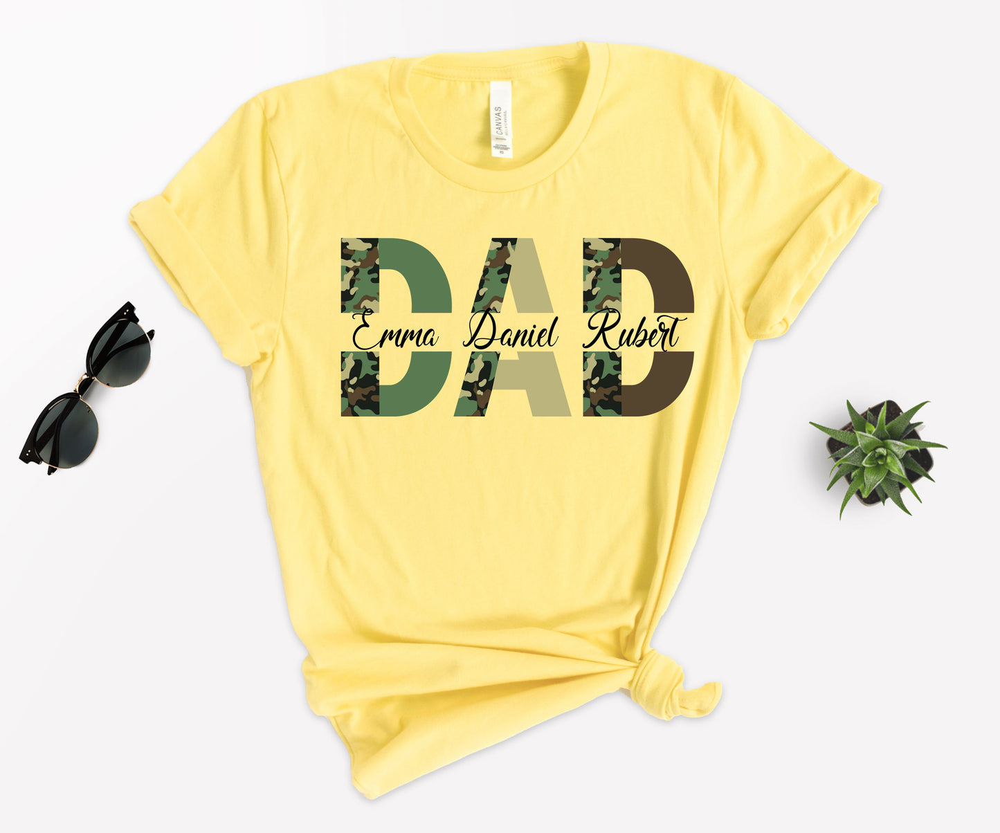 Custom Dad Shirt, Custom Kid's Names Papa Shirt, Father's Day Shirt-newamarketing