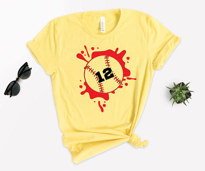 Personalized Baseball Mom Shirt, Baseball Numbers Shirt, Baseball Mom Shirt-newamarketing