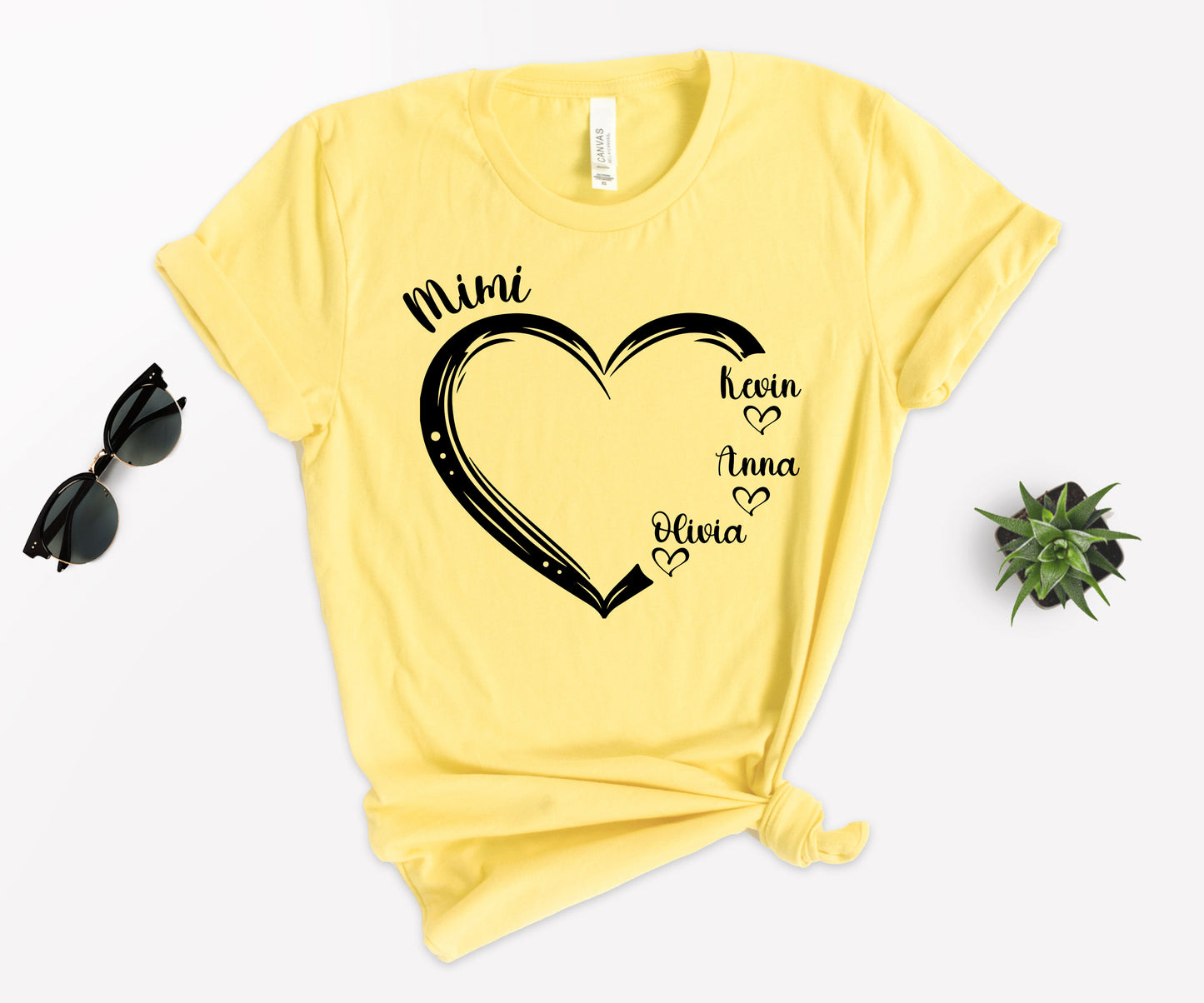 Custom Mimi Shirt, Mimi Heart Shirt, Custom Mother's Day Shirt-newamarketing